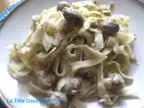 Recette Tagliatelles aux champignons et au thon