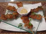 Recette Brochettes de crevettes marinées à la sauce soja et graines de sésame