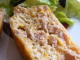 Recette Cake au thon, mimolette, échalotes frites
