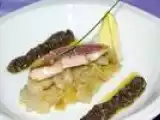 Recette Filet de rouget poêlé, endives à l'orange, huile d'olive au citron