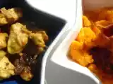 Recette Poulet aux raisins et purée de carottes au curcuma
