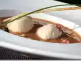 Recette Quenelle légère de poisson et bisque de langoustine aux coquillages