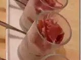 Recette Verrines apéritives : jambon sec / figue