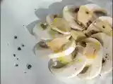 Recette Carpaccio de champignons, lamelles de foie gras et truffe
