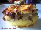 Recette Tarte polenta, viande hachee et chevre