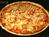 Recette Pizza jambon poivron chair à saucisse