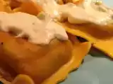 Recette Raviolis aux cèpes & sauce au chèvre frais