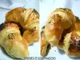 Recette Croissants feuilletés farcis.