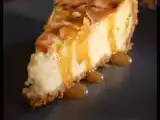 Recette Mon cheesecake vanille- amandes et caramel au beurre salé