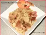 Recette Fusilli aux crevettes, pancetta et tomates séchées