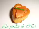 Recette Coeurs d'océan ou canapés au saumon!