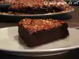 Recette Gâteau au chocolat noir et au thé earl grey, avec sa garniture de daims-noix