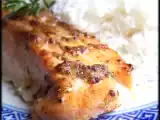 Recette Saumon grillé glacé aux deux moutardes et aux herbes de giada de laurentiis