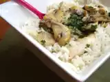 Recette Riz au poulet et champignons expressss