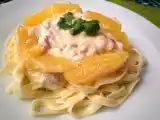 Recette Tagliatelles à la « cabrionara » : carbonara au chèvre et à l'orange