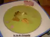 Recette Velouté de petits pois au jambon
