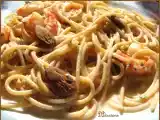 Recette Une nouvelle recette de pâtes ; amandes et crevettes