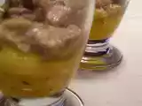 Recette Verrines de foie gras poêlé aux pêches.