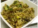 Recette Sauté de sarrasin aux dernières courgettes & sésame