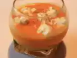 Recette Recette verrine orange n°1 : velouté de potiron au chèvre