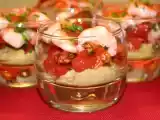 Recette Verrine tomates confites, crevettes et avocat