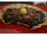 Recette Tartelette au chocolat & pralinée aux crêpes dentelles