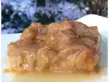 Recette Pouding aux pommes sauce sucre à la crème