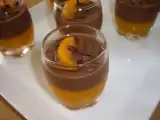 Recette Verrines au flan chocolat et gélifié de mandarines
