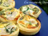 Recette Mini-tartelettes au poulet et mosaïque de saint valentin pour guylaine