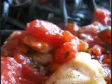 Recette Pâtes noires (à l'encre de seiche) aux saint-jacques et à la tomate