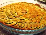 Recette The tarte aux courgettes/chavroux/parmesan
