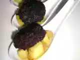 Recette Cuillères apéritives, pommes - boudin