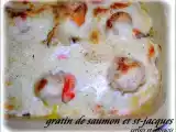 Recette Gratin de saumon et st-jacques