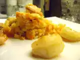 Recette Risotto aux carottes et scampis