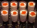 Recette Joyeux noël - panna cotta aux oeufs de saumon