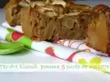 Recette Gâteau léger à la farine de petit épeautre, pomme & purée de noisette