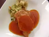 Recette Côtelettes de porc sauce au miel, ail et à l'ananas