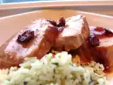 Recette Filet de porc, sauce orange et canneberges