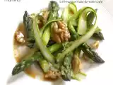 Recette Salade d'asperges vertes assaisonnement au café et à l'huile de noix