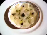 Recette Carpaccio de saint jacques, caviar et sel fumé