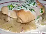 Recette Pavé de saumon sur lit de choucroute