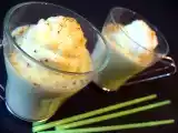 Recette Iles flottantes au piment d'espelette et crème d'asperges vertes