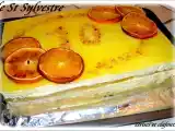 Recette Le st sylvestre (entremet nougat/orange ) recette du m-o-f : norbert vannier