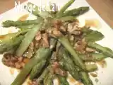 Recette Salade d'asperges vertes à l'huile de noix et au café