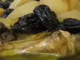 Recette Tajine de poulet, pomme, poires et pruneaux