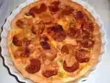 Recette Tarte au chorizo et poireaux