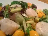 Recette Salade de st-jacques, mangue et avocat