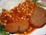 Recette Pain de viande et pois chiche à la tomate