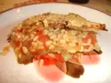 Recette Gratin d'aubergine et de courgette au coulis de tomates