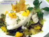 Recette Dos de cabillaud au poireau et à l'orange
